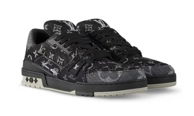 Trainer Monogram Denim Nero