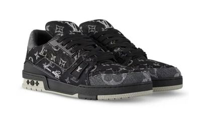 Trainer Monogram Denim Nero