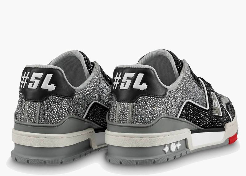 Trainer Nero Black Grey Crystal