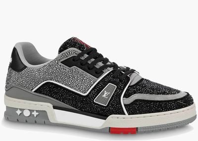 Trainer Nero Black Grey Crystal