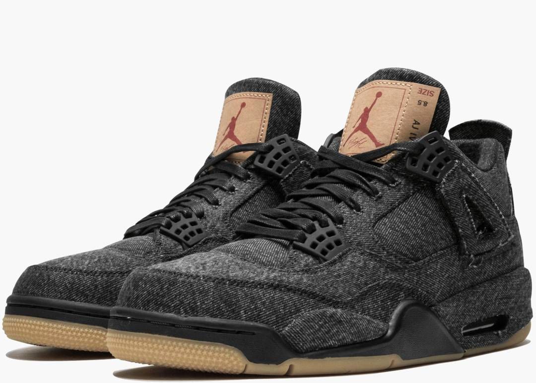 J 4 Retro Levis Denim Black