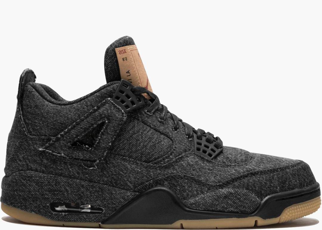 J 4 Retro Levis Denim Black