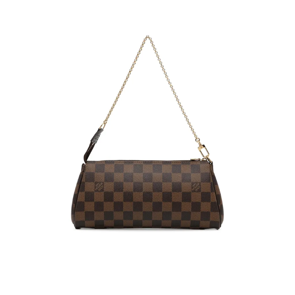 LV BORSA A TRACOLLA EVA IN TELA DAMIER MARRONE ED EBANO