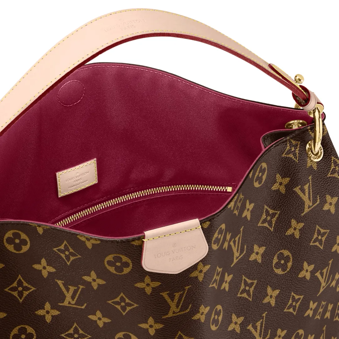LV BORSA GRACEFULL MM TELA MONOGRAM ROSA PEONIA