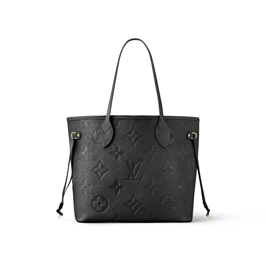 LV BORSA NEVERFULL MM PELLE MONOGRAM NERA EMPREINTE