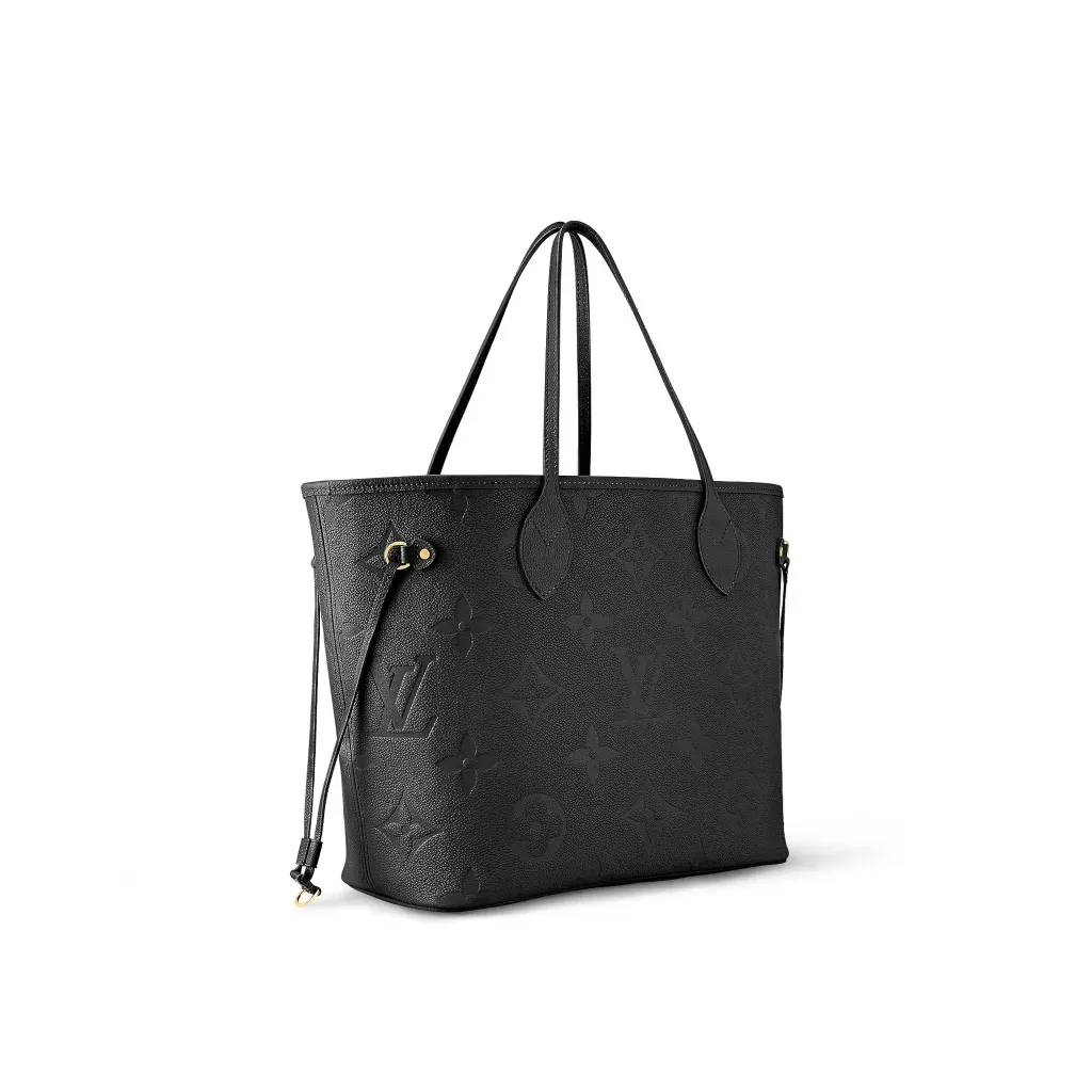 LV BORSA NEVERFULL MM PELLE MONOGRAM NERA EMPREINTE
