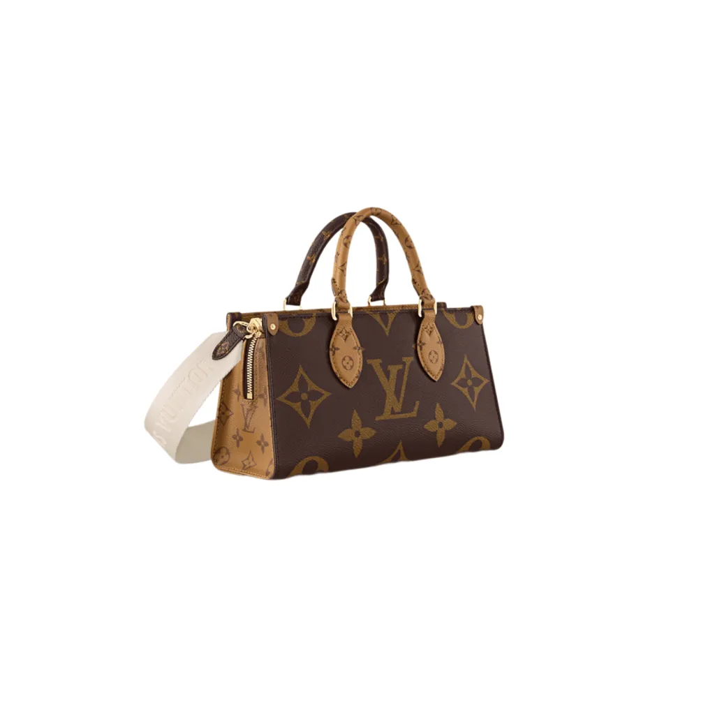 LV BORSA ON THE GO EAST WEST IN PELLE MONOGRAM EMPREINTE MONOGRAM REVERSE CANVAS