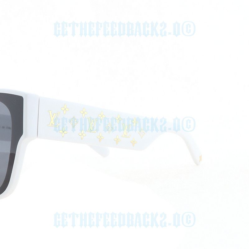 LV Black glasses wihte frame