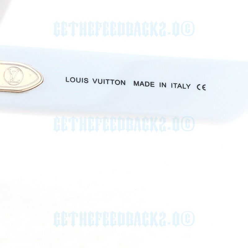LV Black glasses wihte frame