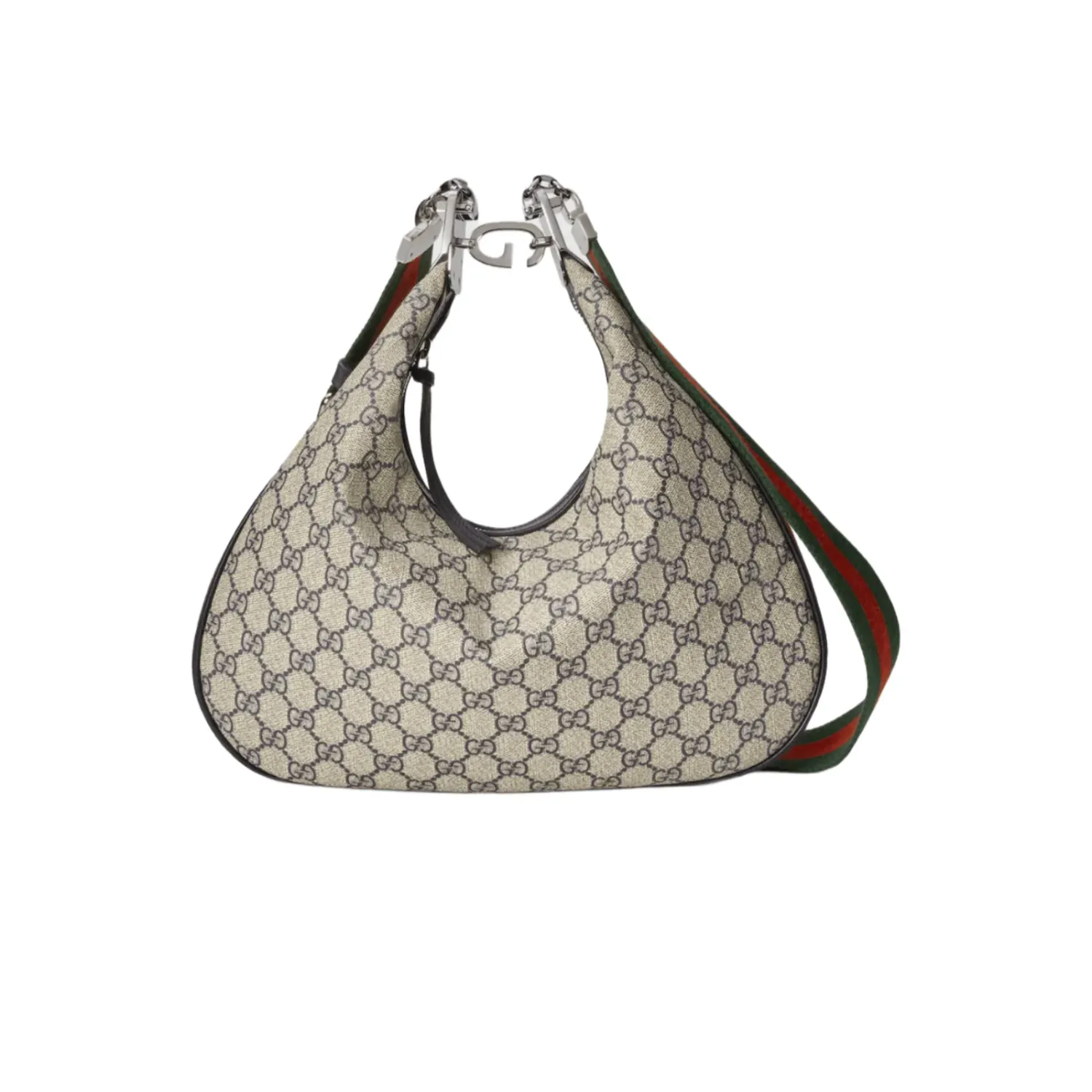 GG BORSA A SPALLA ATTACHE MEDIA BEIGE E BLU