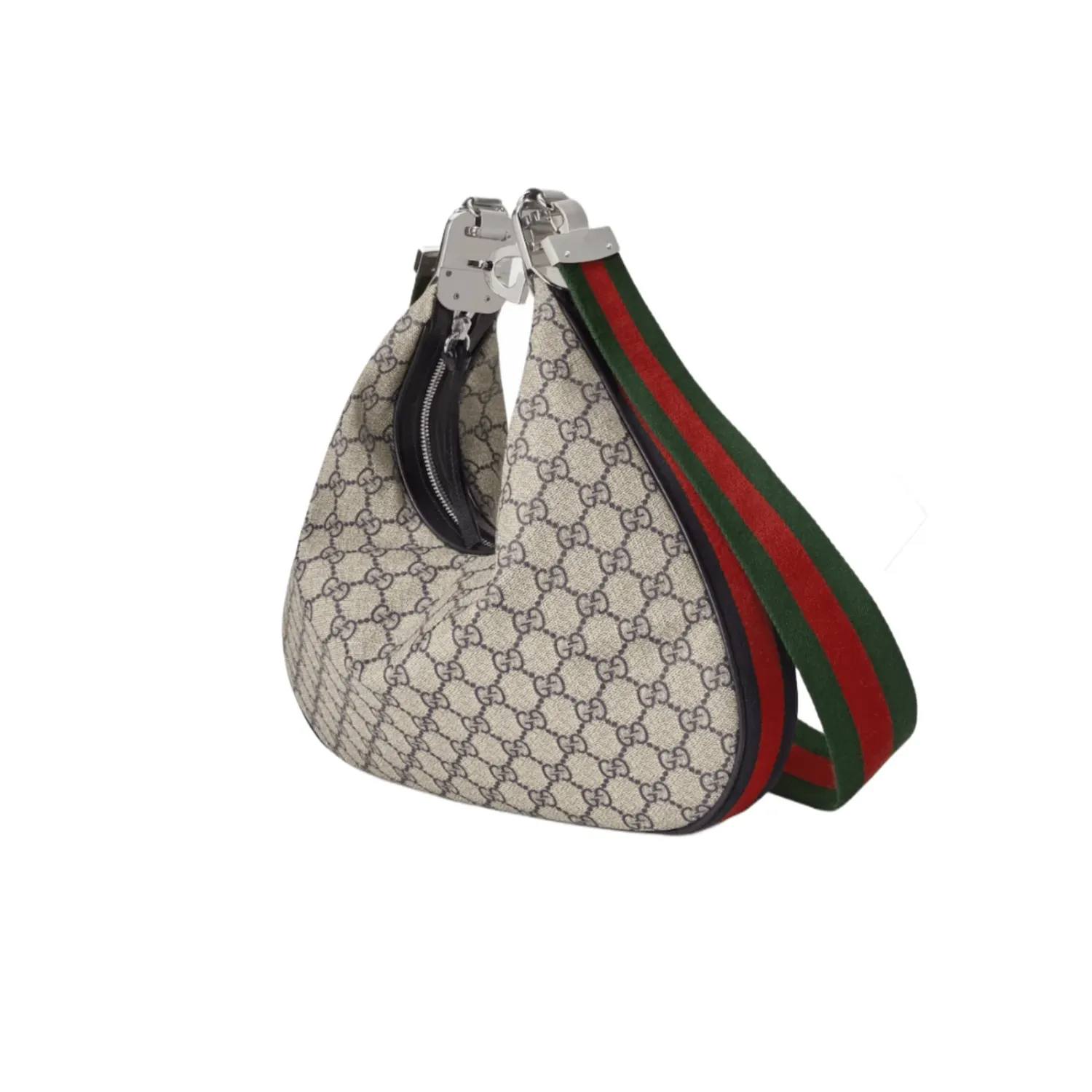 GG BORSA A SPALLA ATTACHE MEDIA BEIGE E BLU