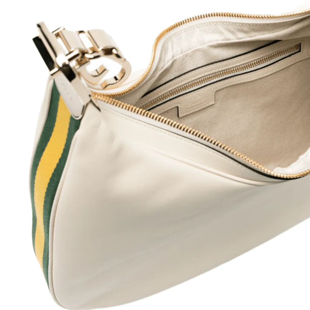 GG BORSA A SPALLA ATTACHE MEDIA CREMA