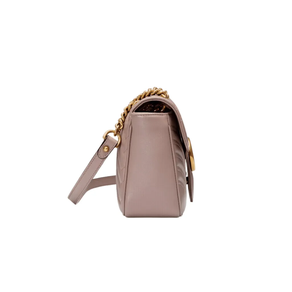 GG BORSA A SPALLA DONNA LOGO MARMONT PICCOLA IN PELLE COLORE CIPRIA