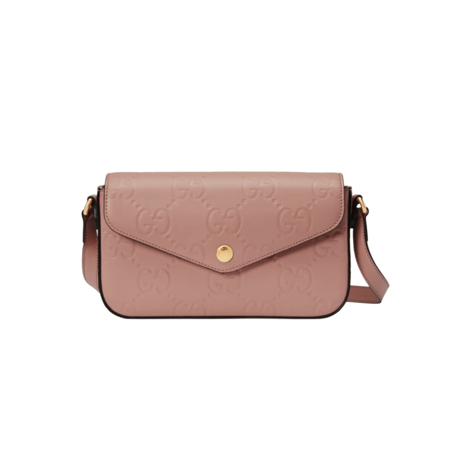 GG BORSA A SPALLA MINI IN PELLE CIPRIA