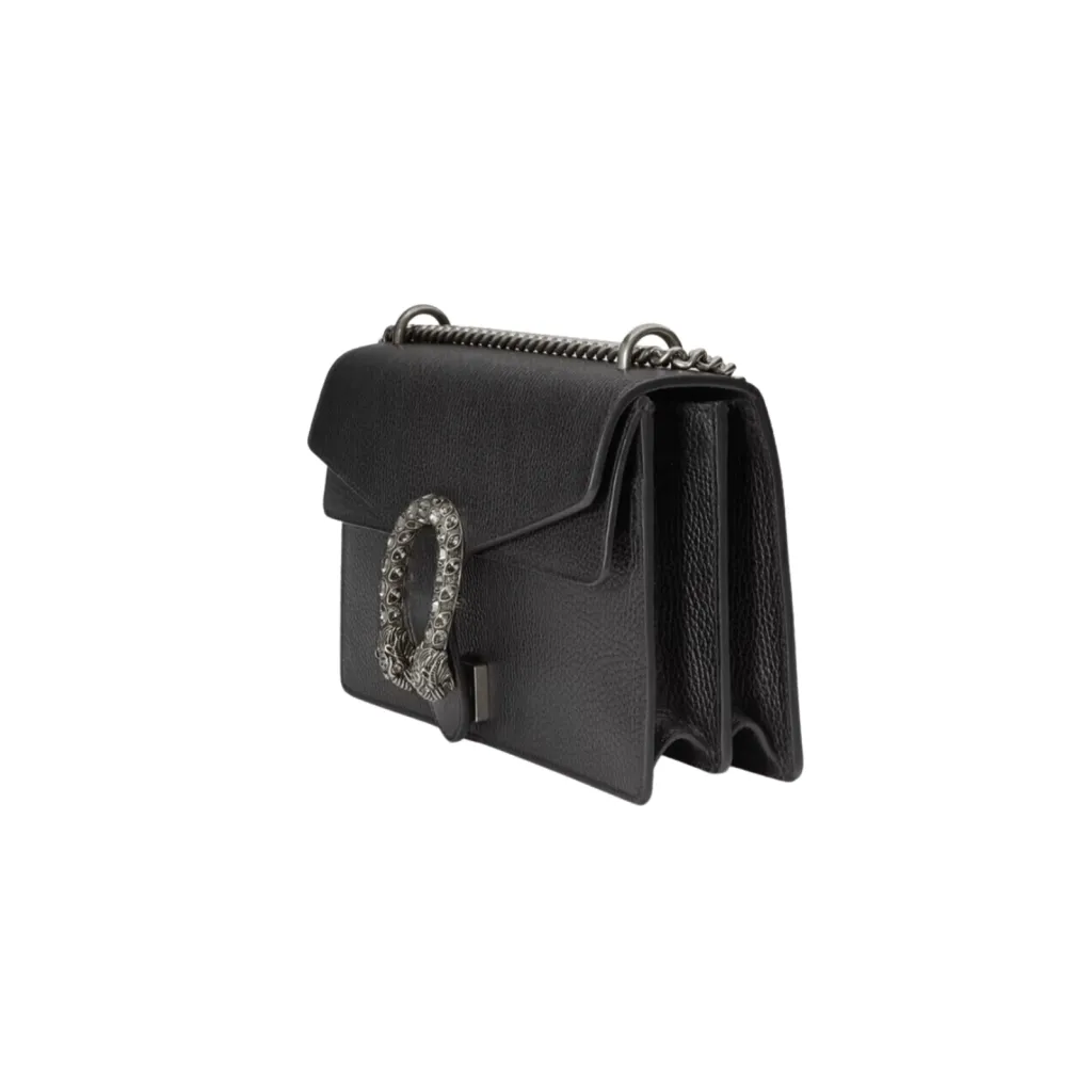 GG BORSA A TRACOLLA DIONYSUS IN PELLE NERA