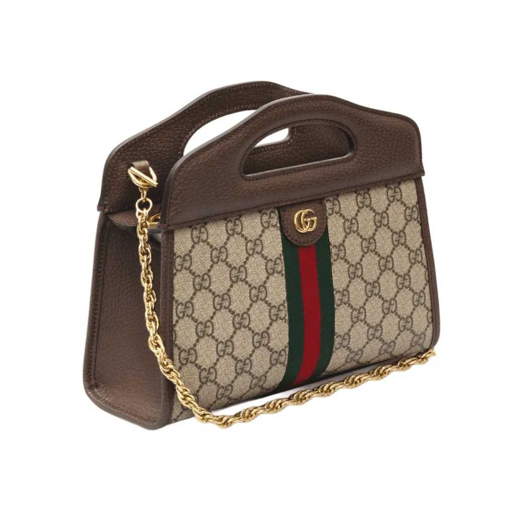 GG BORSA A TRACOLLA OPHIDIA MINI SUPREME BEIGE