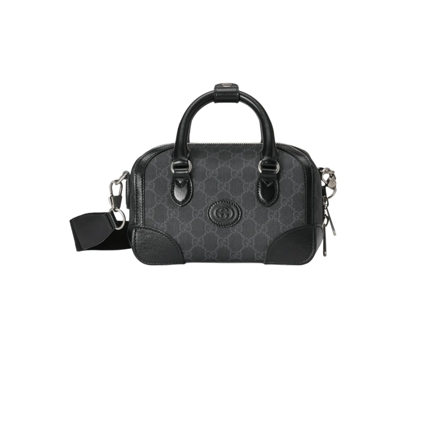 GG BORSA DA VIAGGIO PICCOLA CON TELA SUPREME NERA