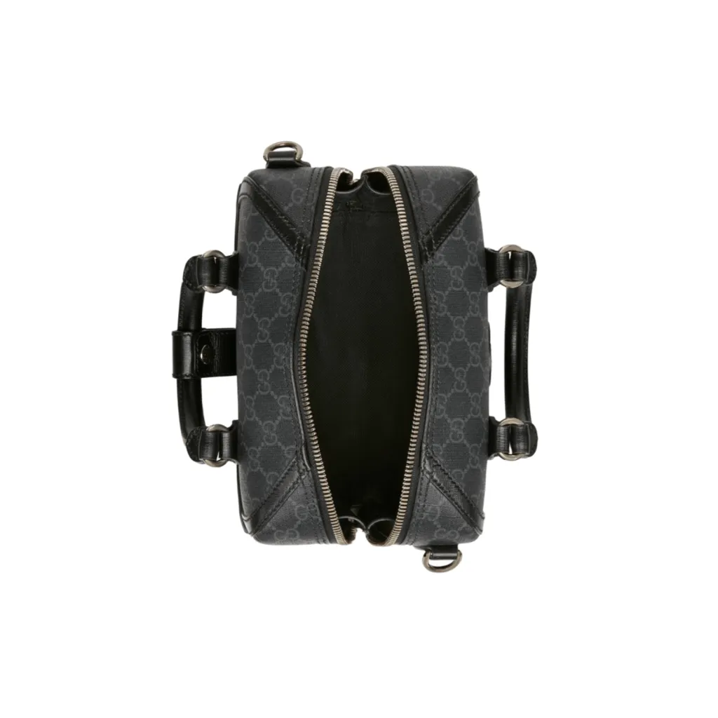 GG BORSA DA VIAGGIO PICCOLA CON TELA SUPREME NERA