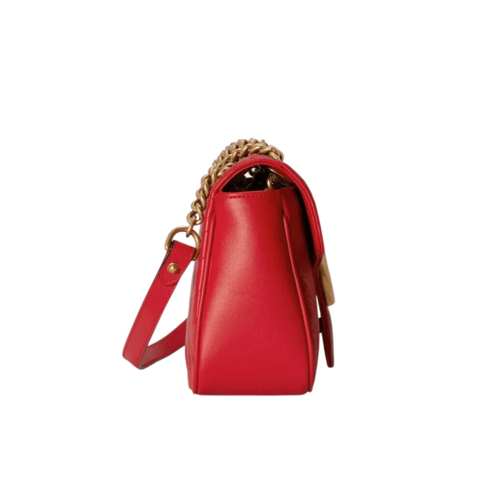 GG BORSA DONNA MARMONT PICCOLA ROSSO