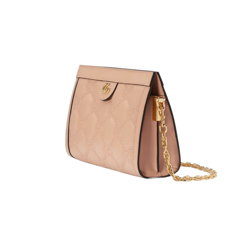 GG BORSA MATELASSÉ MISURA PICCOLA IN PELLE CIPRIA