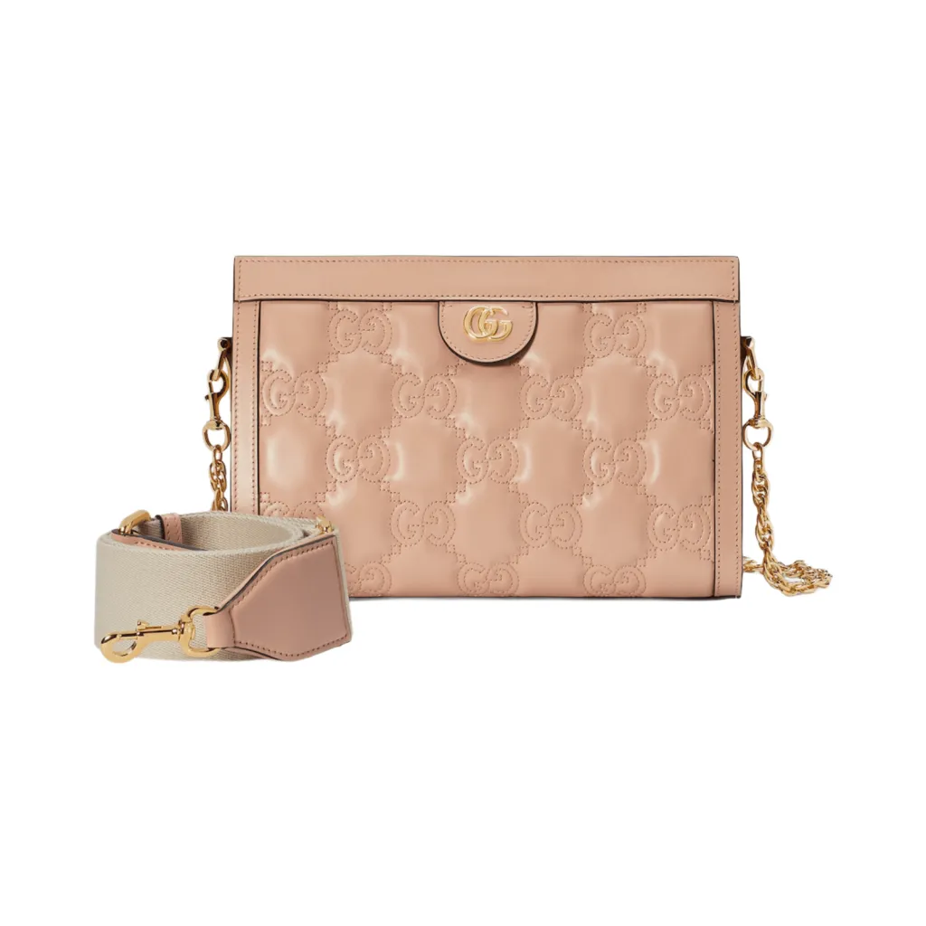 GG BORSA MATELASSÉ MISURA PICCOLA IN PELLE CIPRIA