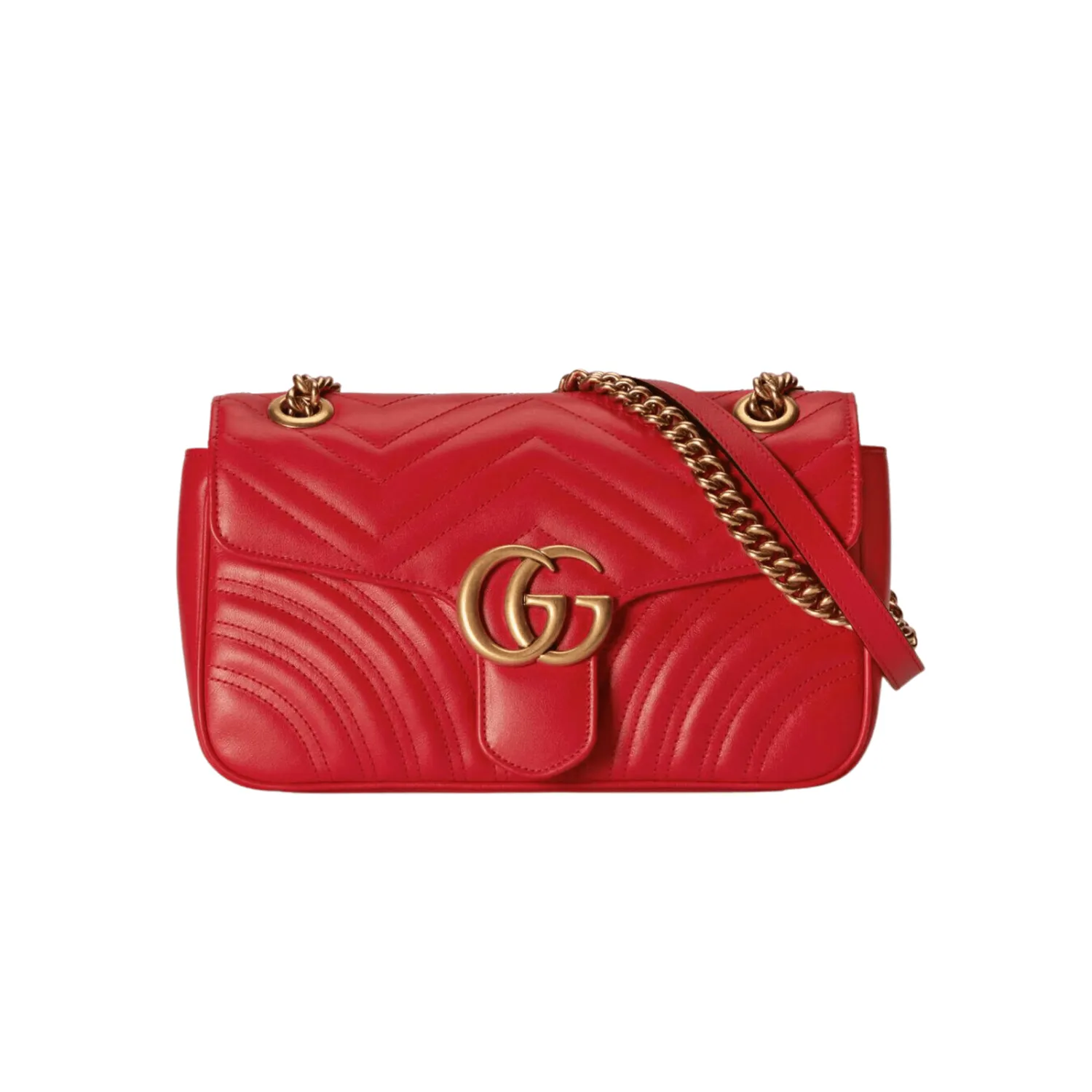 GG BORSA DONNA MARMONT PICCOLA ROSSO