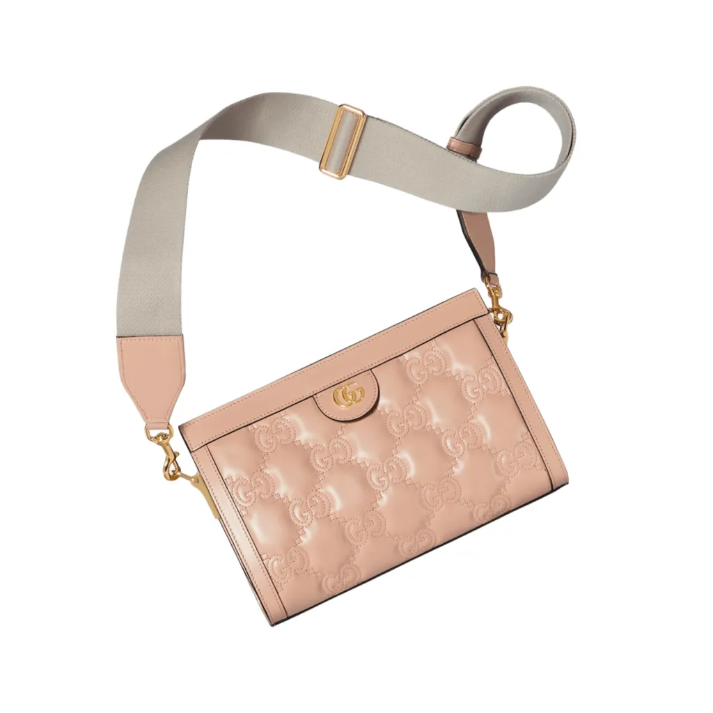 GG BORSA MATELASSÉ MISURA PICCOLA IN PELLE CIPRIA