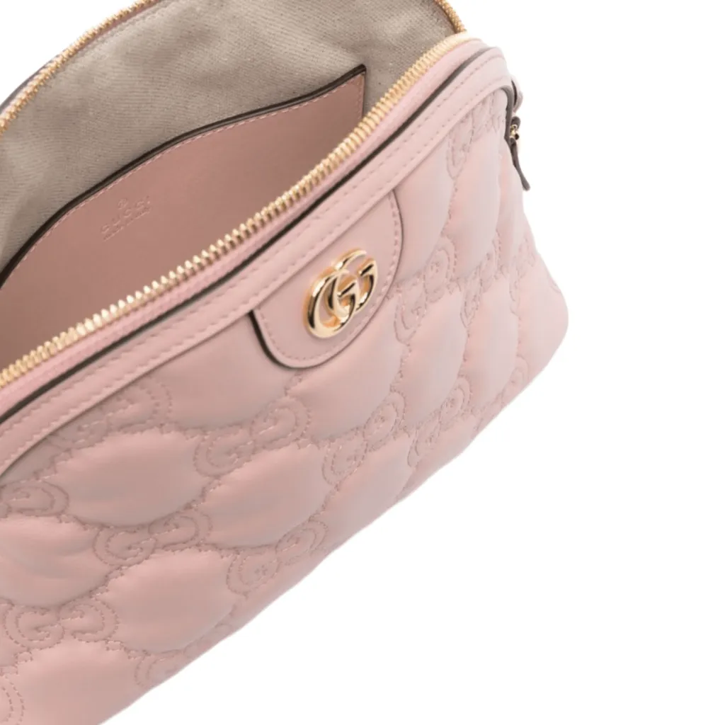 GG BORSA MATELASSÉ MISURA PICCOLA IN PELLE ROSA