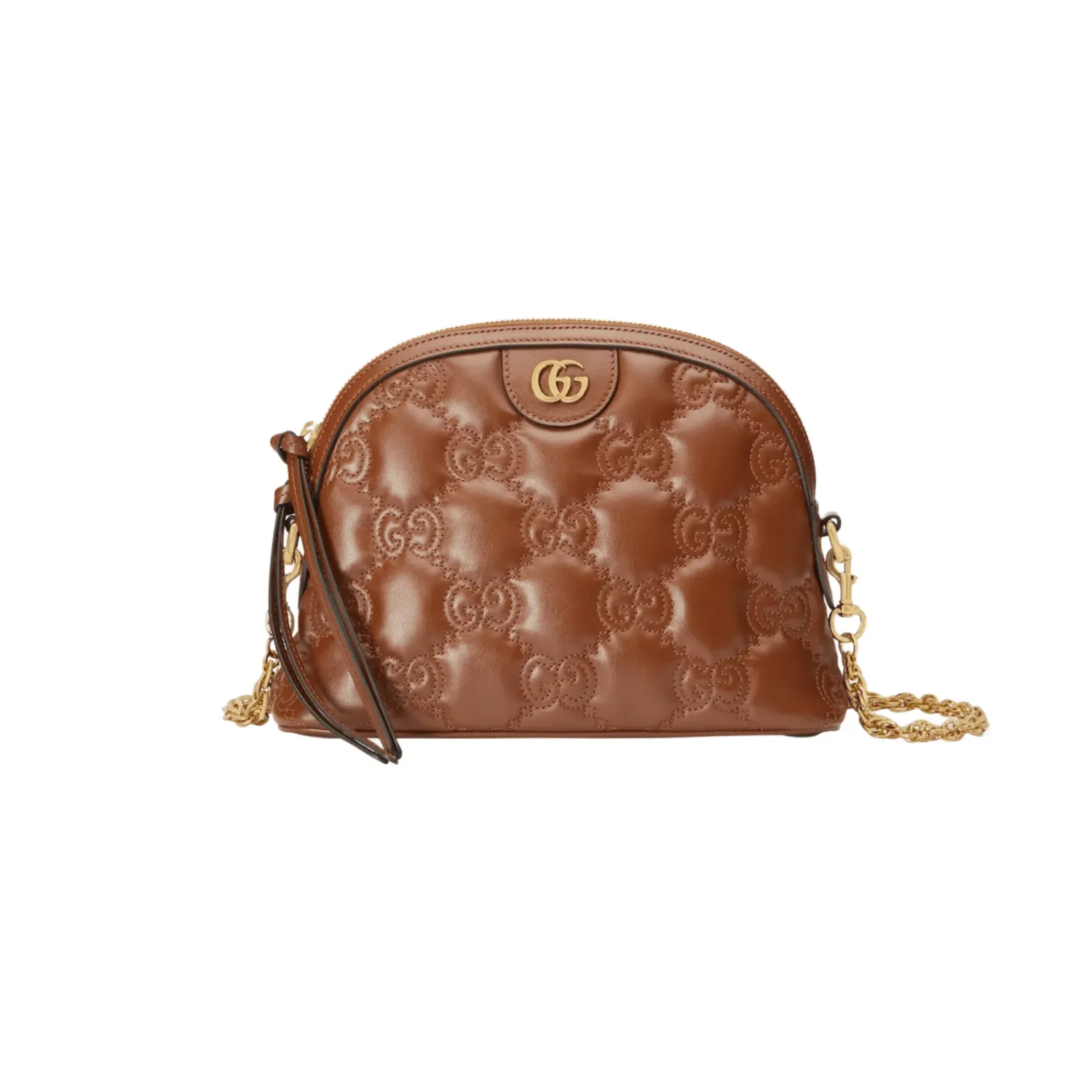 GG BORSA PICCOLA MATELASSÉ MARRONE