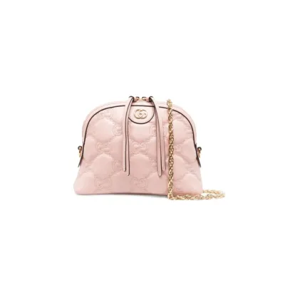GG BORSA MATELASSÉ MISURA PICCOLA IN PELLE ROSA
