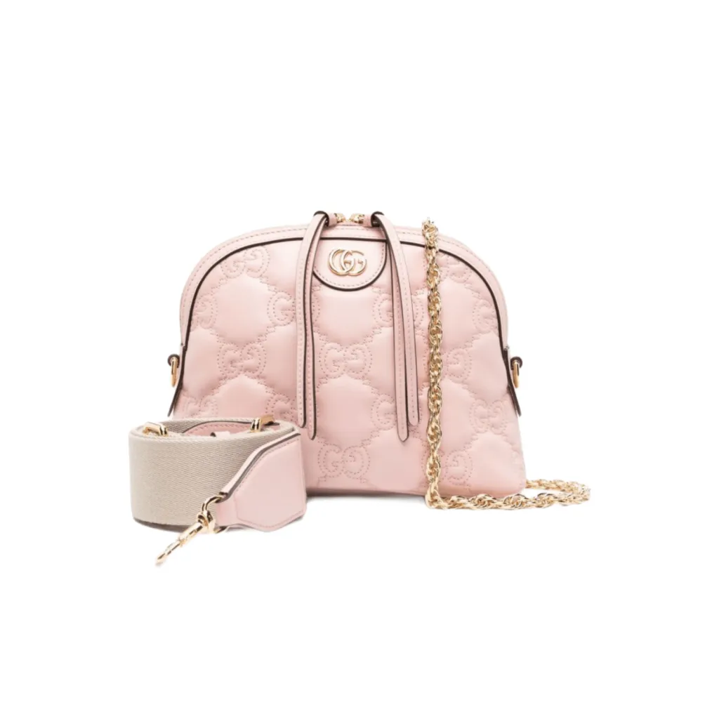 GG BORSA MATELASSÉ MISURA PICCOLA IN PELLE ROSA