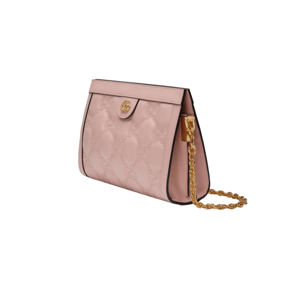 GG BORSA MATELASSÉ MISURA PICCOLA IN PELLE ROSA