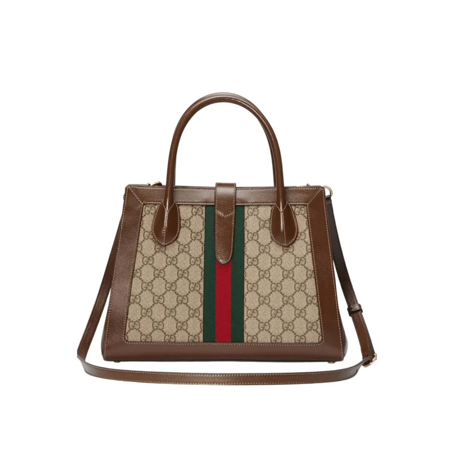 GG BORSA SHOPPING JACKIE 1961 MEDIA LOGO SUPREME BEIGE ED EBANO