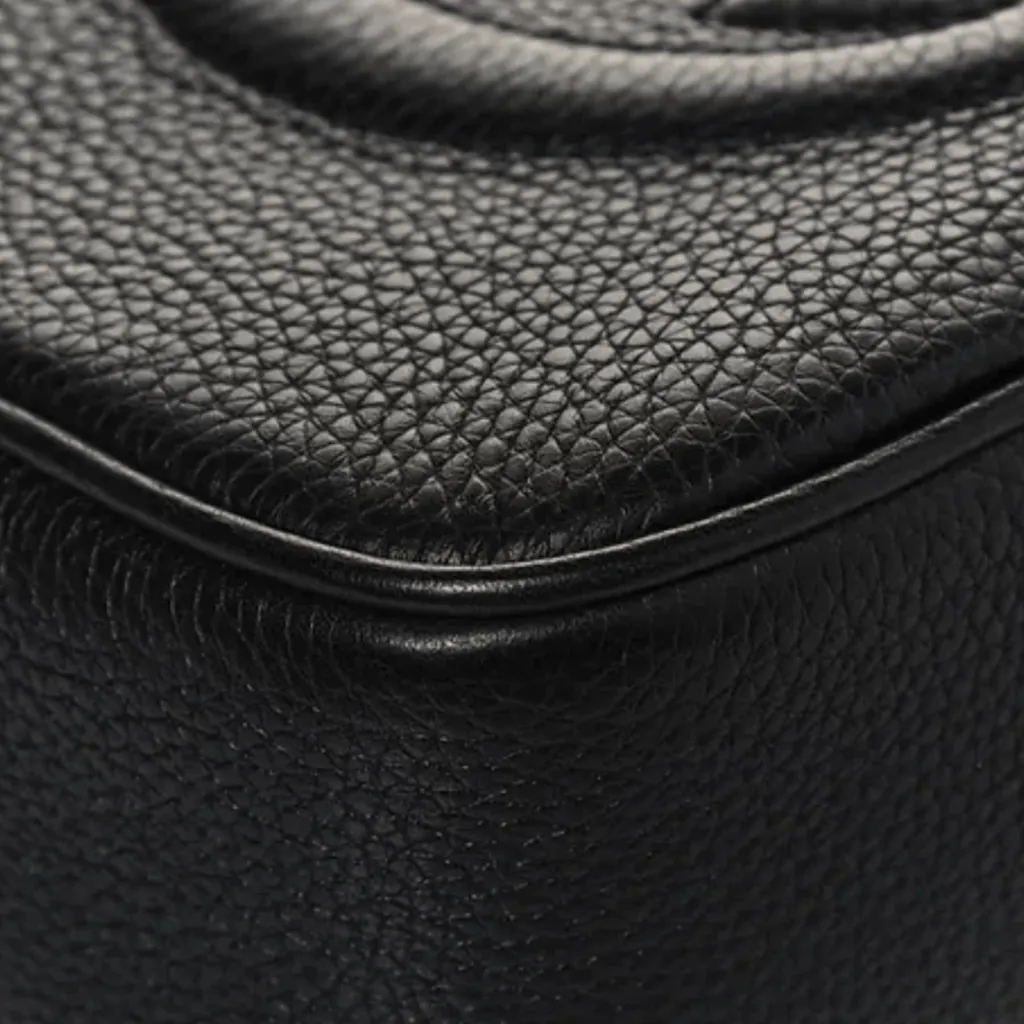 GG BORSA SOHO NERA IN PELLE MARTELLATA