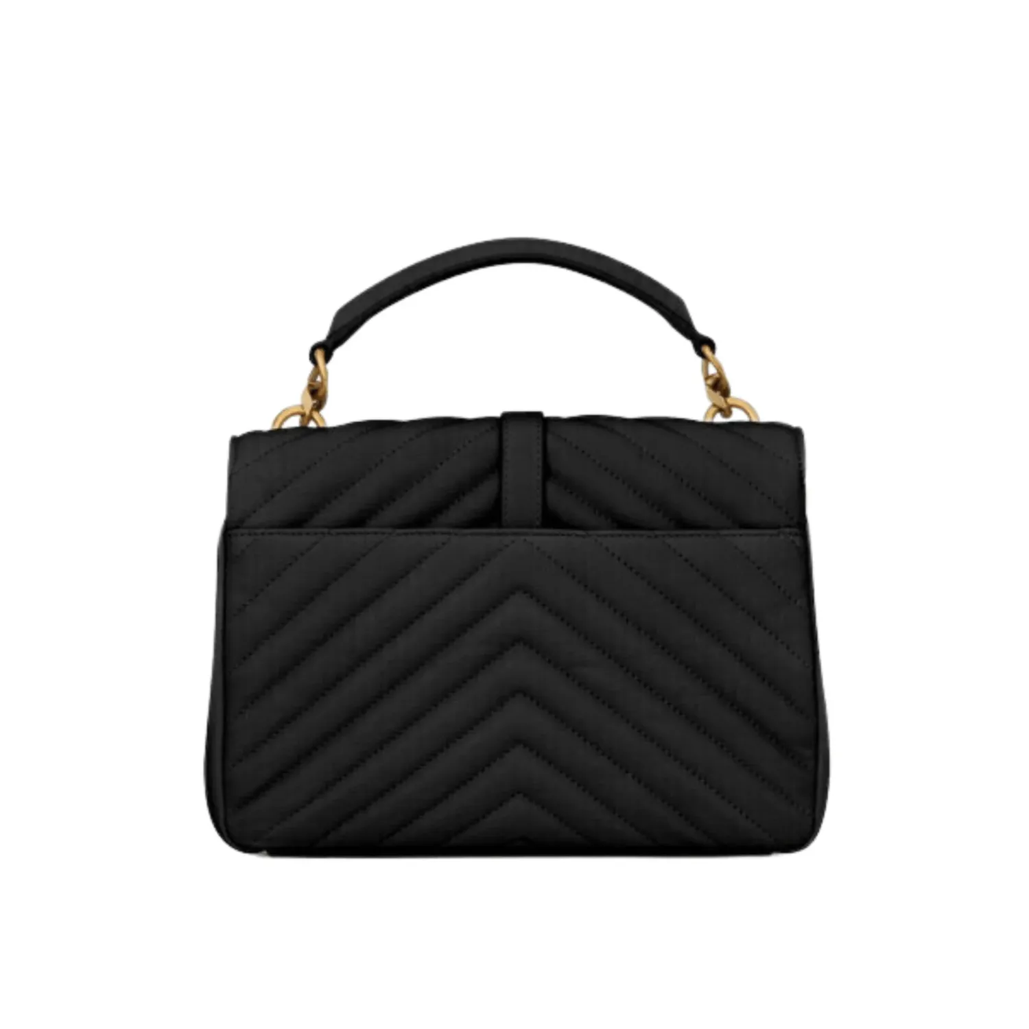 YSL BORSA COLLEGE MEDIA NERO ORO