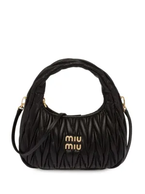 MIU MIU Borsa Hobo Ander In Nappa Matelassé