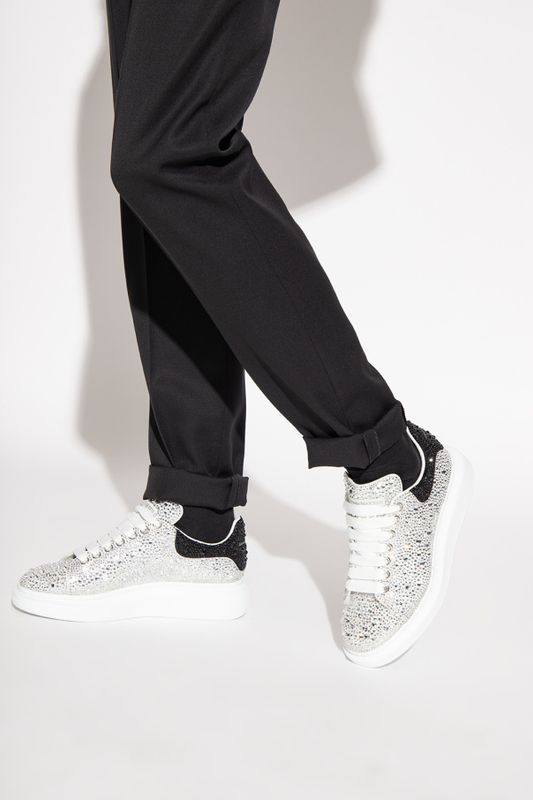 AMQ Sneaker white Crystal Embelòished