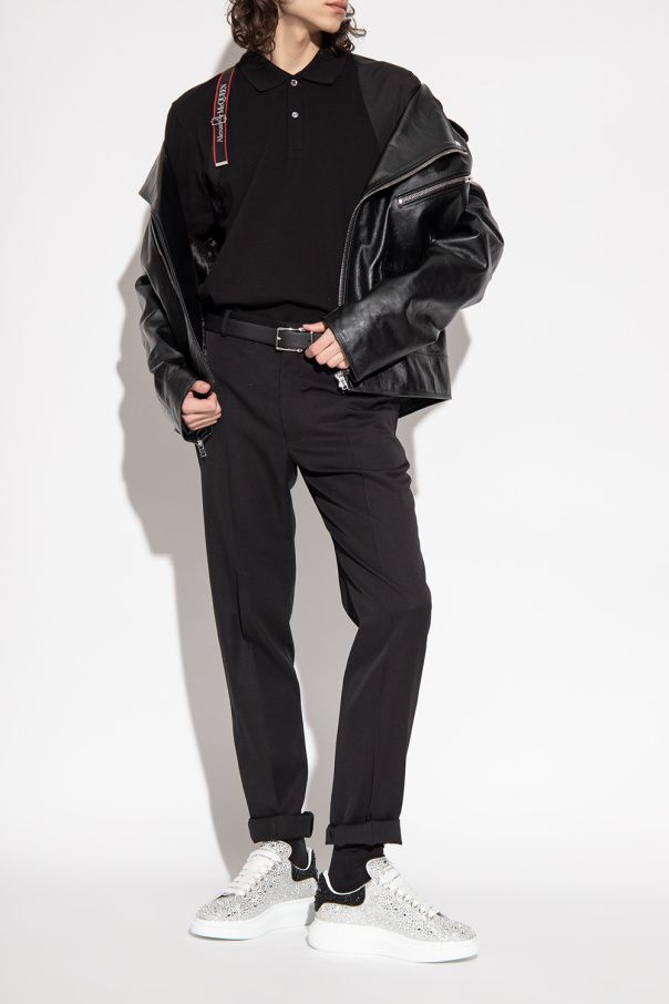 AMQ Sneaker white Crystal Embelòished