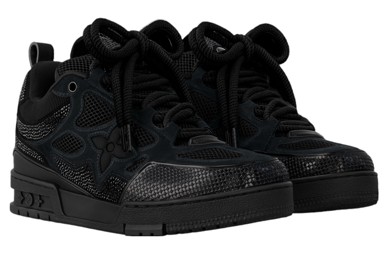 Skate Sneaker Total Black Crystal