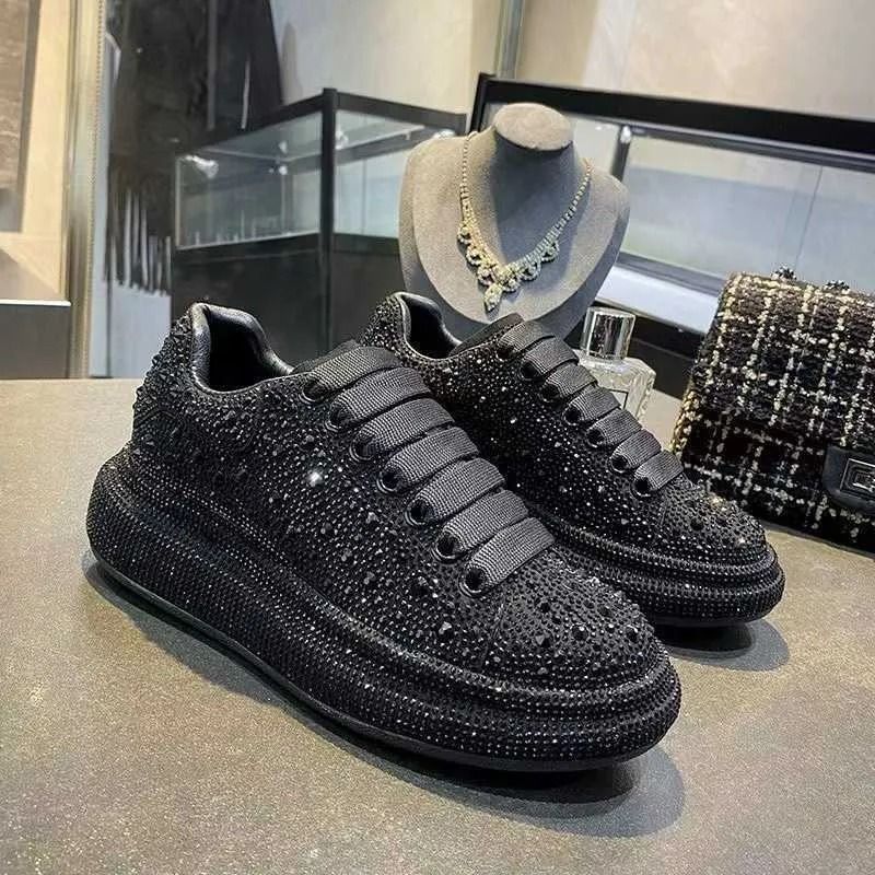 AMQ Black Full Crystal Embelòished