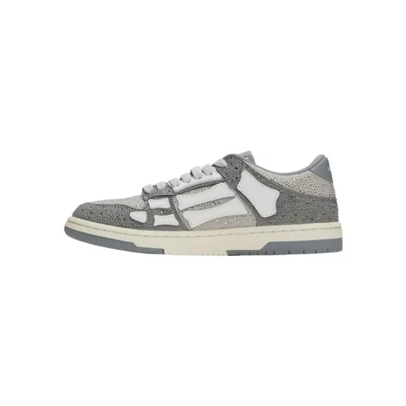 AMIRI Skel Bones Low Top x Maison MIHARA YASUHIRO Grey Diamond