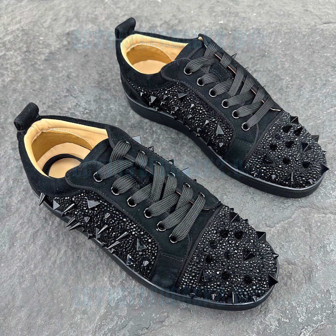 Loubotin Sneaker Low Louis Junior P Pik Pik Strass