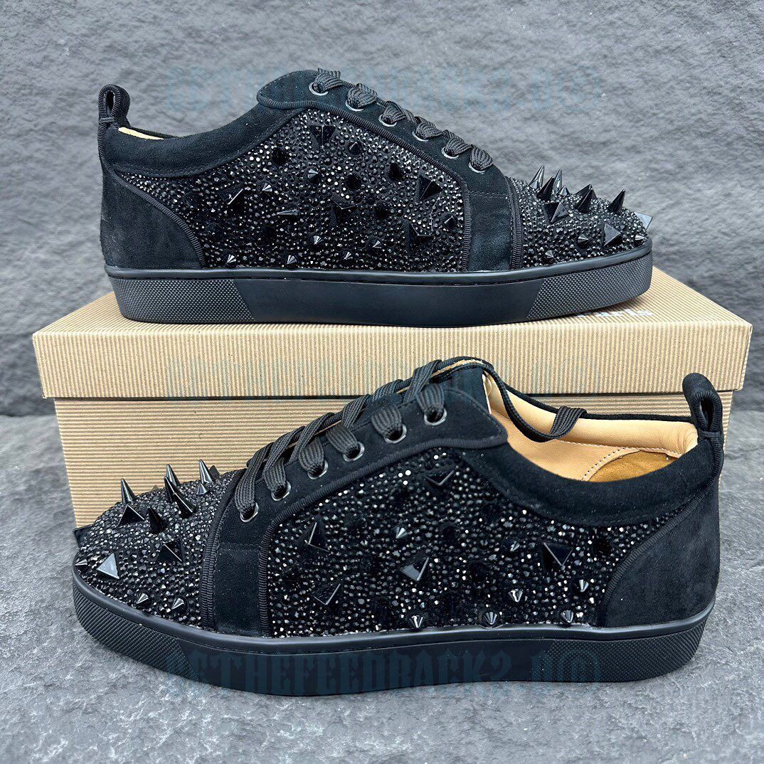 Loubotin Sneaker Low Louis Junior P Pik Pik Strass
