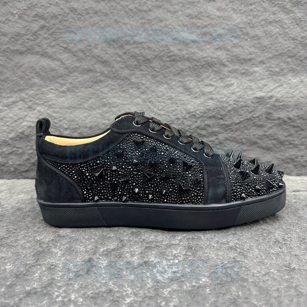 Loubotin Sneaker Low Louis Junior P Pik Pik Strass