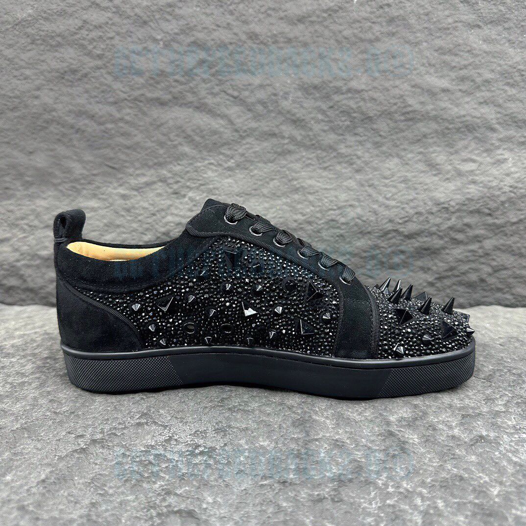 Loubotin Sneaker Low Louis Junior P Pik Pik Strass