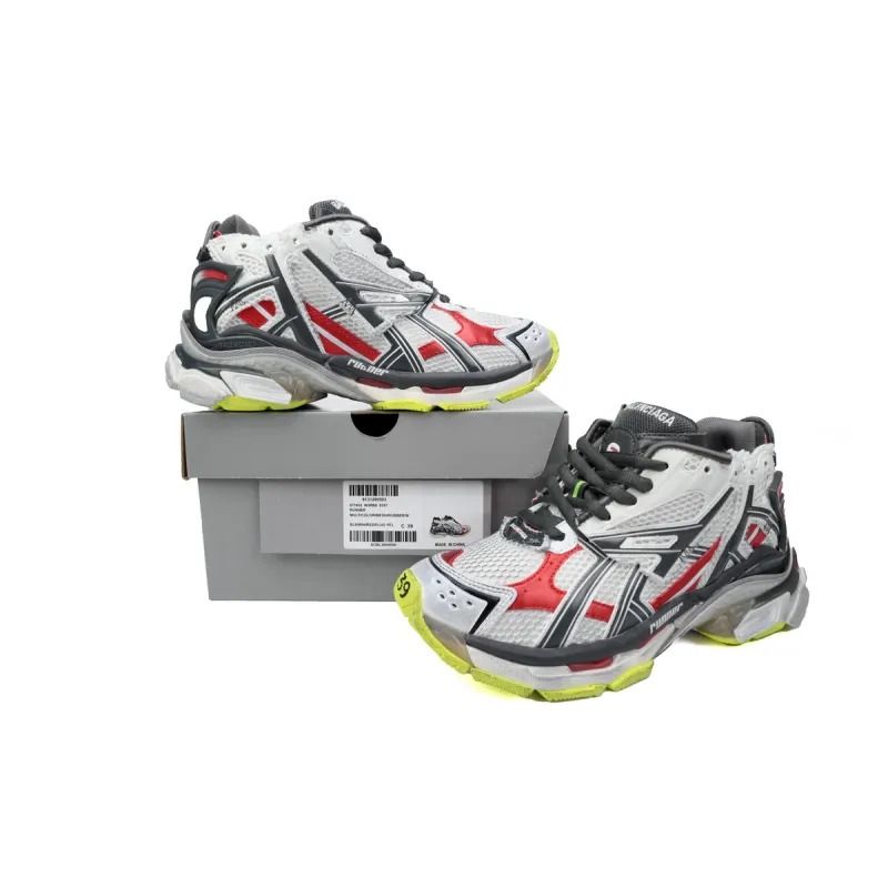 Runner White Black and Red