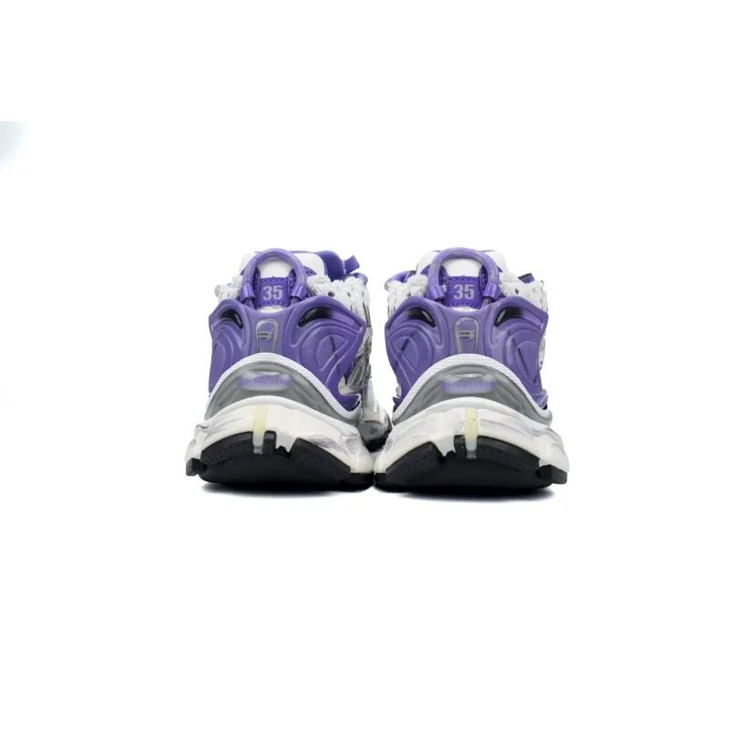 Runner white purple