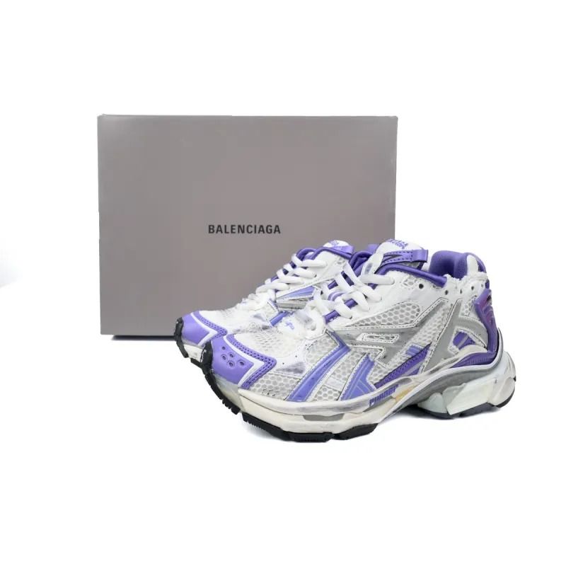 Runner white purple