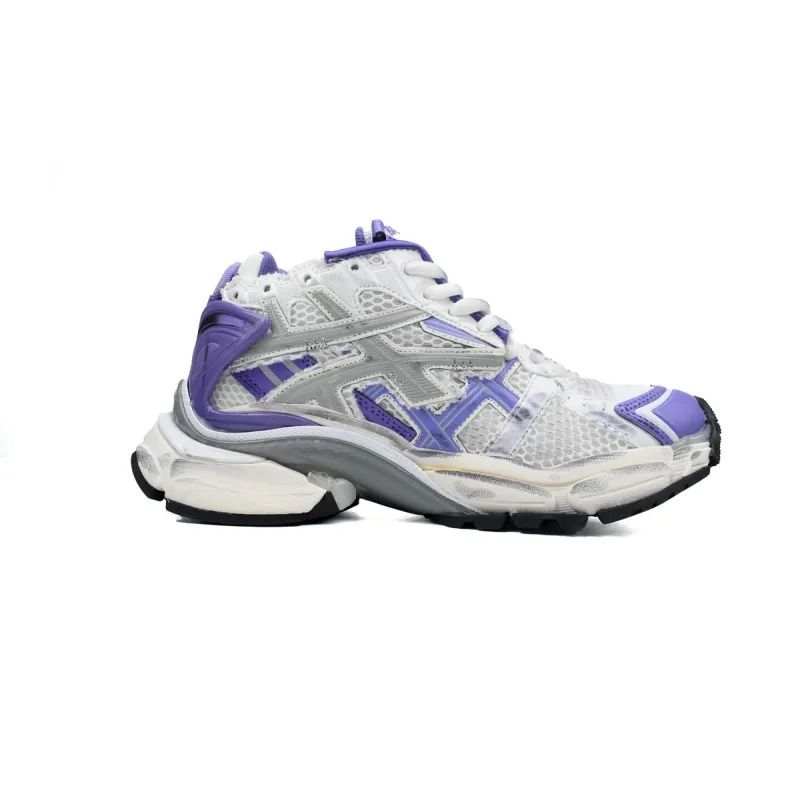 Runner white purple