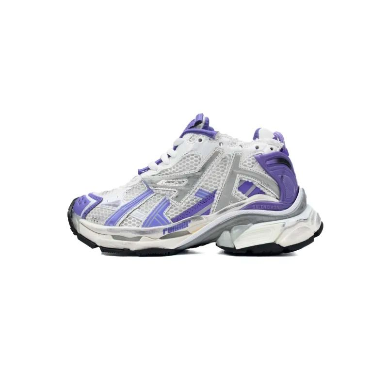 Runner white purple
